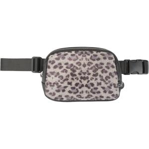 imageCC Belt Bag for Women Crossbody Fanny Pack with Adjustable Strap  Fashion Waist Pack Gifts BG4253 WhiteAnimal Print  Black Leopard