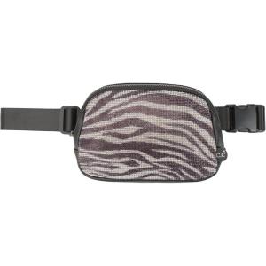 imageCC Belt Bag for Women Crossbody Fanny Pack with Adjustable Strap  Fashion Waist Pack Gifts BG4253 WhiteAnimal Print  Zebra