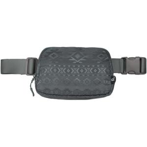 imageCC Belt Bag for Women Crossbody Fanny Pack with Adjustable Strap  Fashion Waist Pack Gifts BG4253 WhiteAztec Pattern  dk grey