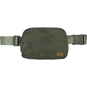 imageCC Belt Bag for Women Crossbody Fanny Pack with Adjustable Strap  Fashion Waist Pack Gifts BG4253 WhiteCamo olive