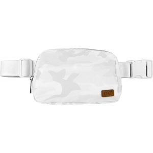 imageCC Belt Bag for Women Crossbody Fanny Pack with Adjustable Strap  Fashion Waist Pack Gifts BG4253 WhiteCamo white