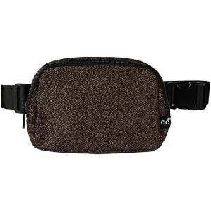 imageCC Belt Bag for Women Crossbody Fanny Pack with Adjustable Strap  Fashion Waist Pack Gifts BG4253 WhiteGlitterSmokey Topaz