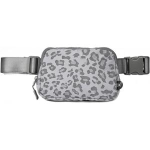 imageCC Belt Bag for Women Crossbody Fanny Pack with Adjustable Strap  Fashion Waist Pack Gifts BG4253 WhiteLeopard Pattern  grey