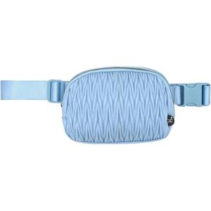 imageCC Belt Bag for Women Crossbody Fanny Pack with Adjustable Strap  Fashion Waist Pack Gifts BG4253 WhiteMaterasse  Denim