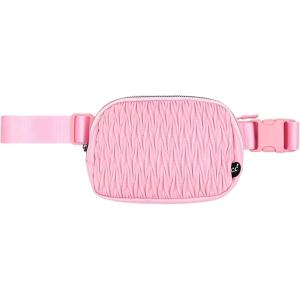 imageCC Belt Bag for Women Crossbody Fanny Pack with Adjustable Strap  Fashion Waist Pack Gifts BG4253 WhiteMaterasse  Pink