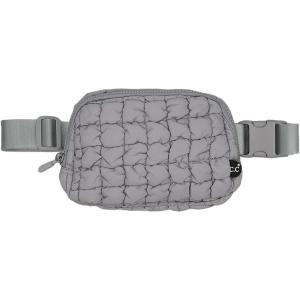 imageCC Belt Bag for Women Crossbody Fanny Pack with Adjustable Strap  Fashion Waist Pack Gifts BG4253 WhitePaddedGrey