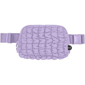 imageCC Belt Bag for Women Crossbody Fanny Pack with Adjustable Strap  Fashion Waist Pack Gifts BG4253 WhitePaddedLavender