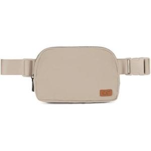 imageCC Belt Bag for Women Crossbody Fanny Pack with Adjustable Strap  Fashion Waist Pack Gifts BG4253 Whitedk beige
