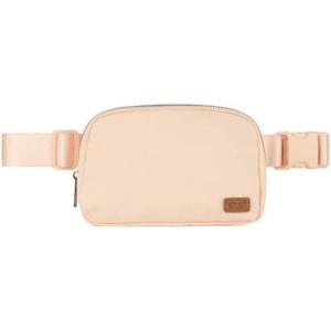 imageCC Belt Bag for Women Crossbody Fanny Pack with Adjustable Strap  Fashion Waist Pack Gifts BG4253 Whitepale coral