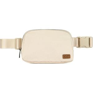 imageCC Belt Bag for Women Fanny Pack Crossbody Bags for Women Fashion Waist Packs with Adjustable Strap Gifts for Women BG4253 blackbeige
