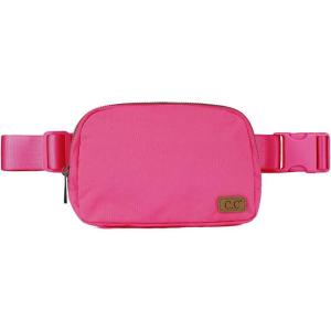 imageCC Belt Bag for Women Fanny Pack Crossbody Bags for Women Fashion Waist Packs with Adjustable Strap Gifts for Women BG4253 blackhot pink