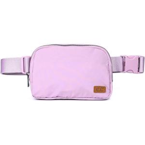 imageCC Belt Bag for Women Fanny Pack Crossbody Bags for Women Fashion Waist Packs with Adjustable Strap Gifts for Women BG4253 blacklavender