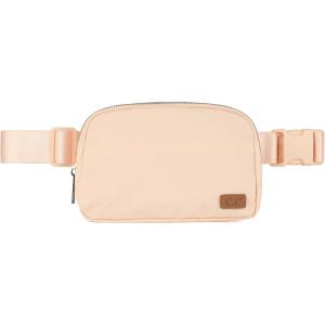 imageCC Belt Bag for Women Fanny Pack Crossbody Bags for Women Fashion Waist Packs with Adjustable Strap Gifts for Women BG4253 blackpale coral