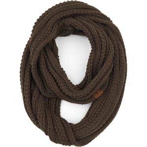imageCC CC Winter Soft Matching Unisex Chunky Knit Cowl Loop Infinity ScarfRibbed Newolive