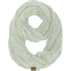 imageCC CC Winter Soft Matching Unisex Chunky Knit Cowl Loop Infinity ScarfSolid Mercury
