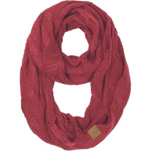 imageCC CC Winter Soft Matching Unisex Chunky Knit Cowl Loop Infinity ScarfSolid Monaco