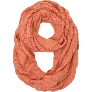 imageCC CC Winter Soft Matching Unisex Chunky Knit Cowl Loop Infinity ScarfSolid Salmon Pink