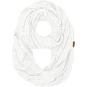 imageCC CC Winter Soft Matching Unisex Chunky Knit Cowl Loop Infinity ScarfSolid White