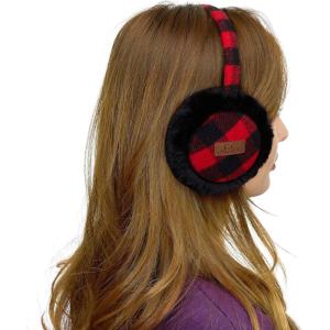 imageCC Exclusives Tartan Check Earmuff with Faux FurEM2339EM3661RedBlack