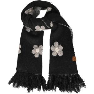 imageCC Fall Winter Mulitcolored Flower Print Woven Scarf for WomenHeather Black
