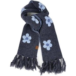 imageCC Fall Winter Mulitcolored Flower Print Woven Scarf for WomenHeather Navy