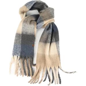imageCC Fall Winter Solid and Multicolored Woven Knit Scarf for WomenCheckeredcol4