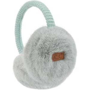 imageCC Faux Mink Fur with Knitted EarmuffDusty Mint