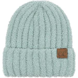 imageCC Fuzzy Beanie for Women Unisex  Acrylic Stretchable Soft Warm Knit Winter Skully HatAcrylicwinter Mint