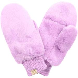 imageCC Kids Faux Fur Sherpa Lined Convertible MittensLavender