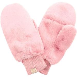 imageCC Kids Faux Fur Sherpa Lined Convertible MittensPink