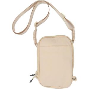 imageCC Mini Sling Crossbody Belt Bag  MultiColor 100 Nylon Lightweight Small PouchBeige