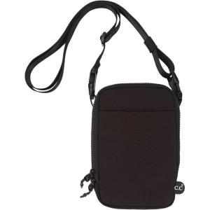 imageCC Mini Sling Crossbody Belt Bag  MultiColor 100 Nylon Lightweight Small PouchBlack