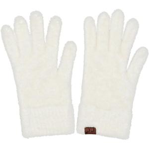 imageCC Plush Terry Chenille Gloves For Women  Fuzzy Stretchable Soft Warm Cold weather Winter GlovesIvory