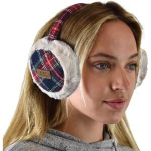 imageCC Soft Winter Warm Adjustable Headband Ear Warmer EarmuffsArgyle Navy