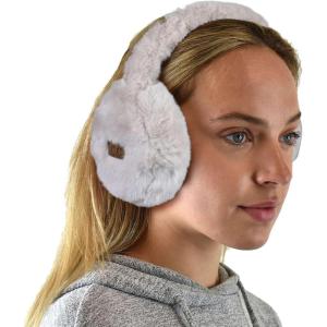 imageCC Soft Winter Warm Adjustable Headband Ear Warmer EarmuffsFurry Beige
