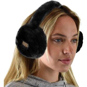 imageCC Soft Winter Warm Adjustable Headband Ear Warmer EarmuffsFurry Black