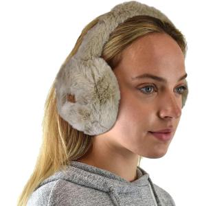 imageCC Soft Winter Warm Adjustable Headband Ear Warmer EarmuffsFurry Mocha