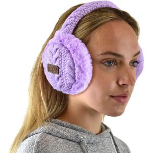 imageCC Soft Winter Warm Adjustable Headband Ear Warmer EarmuffsLavender