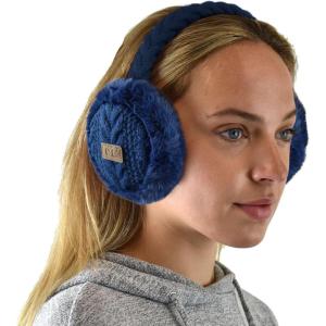 imageCC Soft Winter Warm Adjustable Headband Ear Warmer EarmuffsNavy