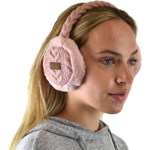 imageCC Soft Winter Warm Adjustable Headband Ear Warmer EarmuffsRose