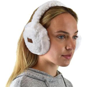 imageCC Soft Winter Warm Adjustable Headband Ear Warmer EarmuffsSherpa Ivory