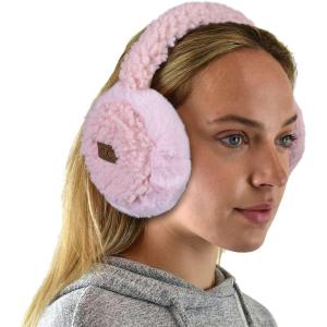 imageCC Soft Winter Warm Adjustable Headband Ear Warmer EarmuffsSherpa New Rose