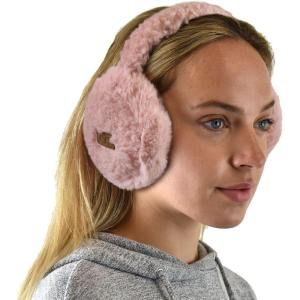 imageCC Soft Winter Warm Adjustable Headband Ear Warmer EarmuffsSherpa Rose