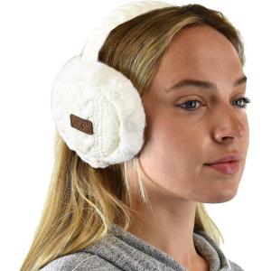 imageCC Soft Winter Warm Adjustable Headband Ear Warmer EarmuffsWhite