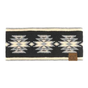 imageCC Southwest Pattern Headwrap For Women Unisex  Stretchable Soft Warm Knit Winter Headband Ear warmer Ear muffs BlackBlack