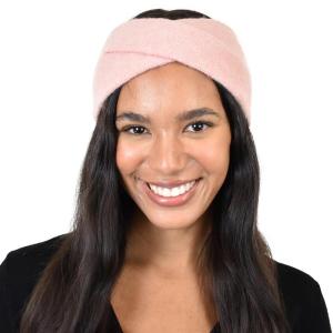 imageCC Stretchy Cozy EcoFriendly Recycled Yarn Ear Warmer Headband Headwrap Cashmere Blend Burnt HennaCashmere Blend Rose Tan