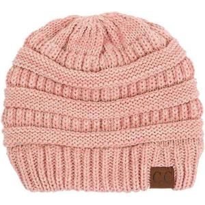 imageCC Trendy Warm Chunky Soft Stretch Cable Knit Beanie SkullyIndia Pink