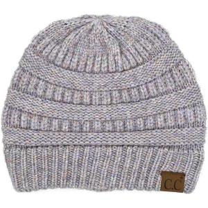imageCC Trendy Warm Chunky Soft Stretch Cable Knit Beanie SkullySnuggly Soft Periwinkle Mix