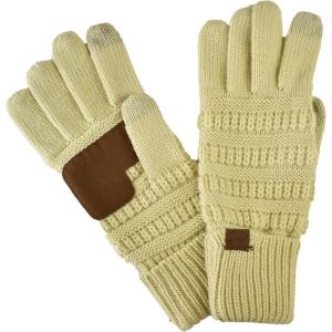 imageCC Unisex Cable Knit Winter Warm AntiSlip Touchscreen Texting GlovesLemonade