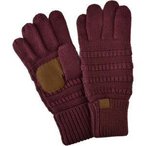 imageCC Unisex Cable Knit Winter Warm AntiSlip Touchscreen Texting GlovesMonaco